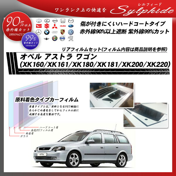 オペル アストラ ワゴン Xk160 Xk161 Xk180 Xk181 Xk0 Xk2 シルフィード リアセット イラスト済みカーフィルム Uvカット スモーク Lamainnoire Tattoo Com