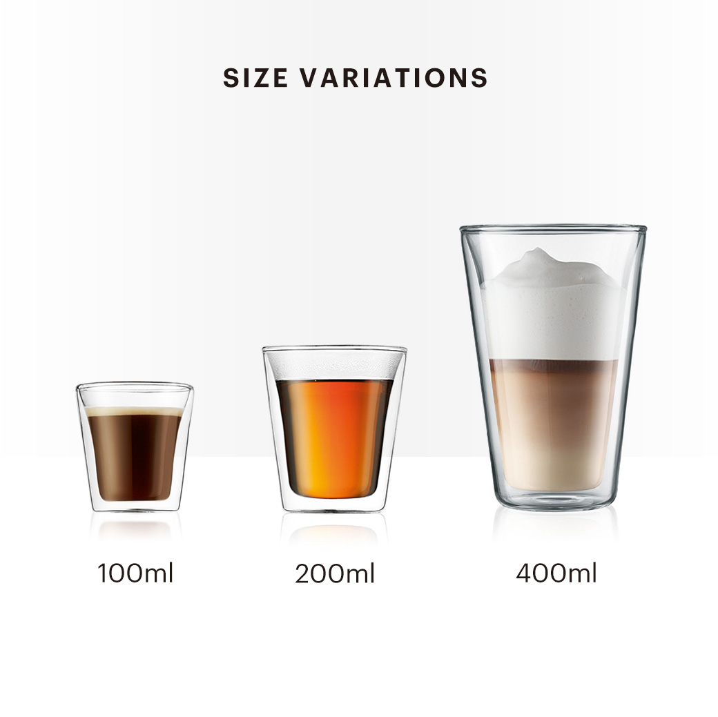 【公式】ボダム ダブルウォールグラス 100ml 200ml 400ml 2個セット CANTEEN キャンティーン BODUM 10108-10 10109-10 10110-10 耐熱グラス コップ 二重グラス 保温 保冷 食洗機対応 ボダムグラス ギフト 送料無料