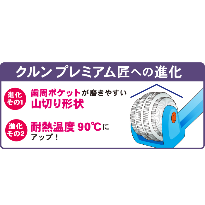 回転歯ブラシ　クルンプレミアム匠　5本