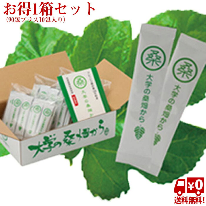 桑の葉茶 国産 大学の桑畑から 90包プラス10包入り 桑茶 桑の葉 健康茶 ティーバッグ ノンカフェイン 桑 茶 お茶 日本茶｜ボディーアンドソウル
