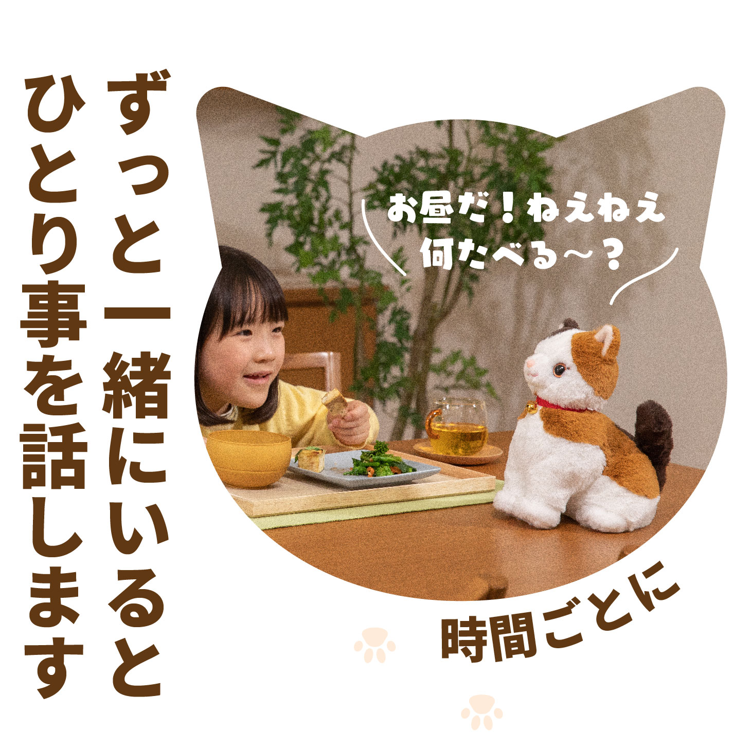 こんにちニャン! みけねこミミコ 音声認識 ぬいぐるみ パートナーズ 猫