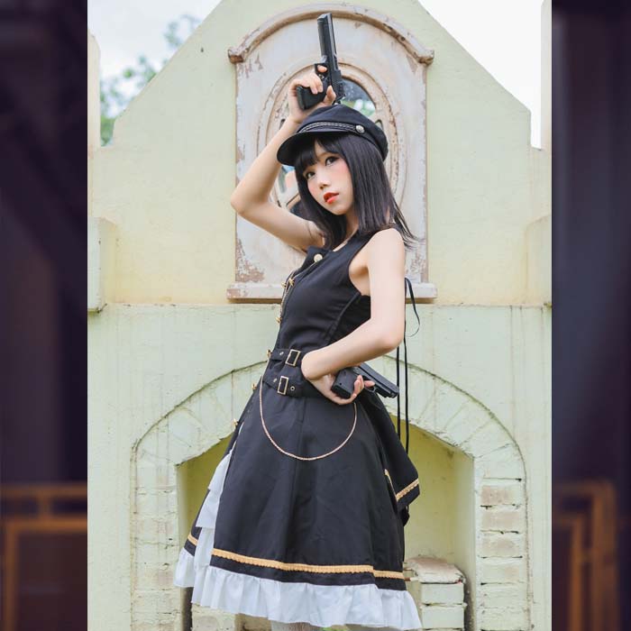 市場 ハロウィン ジャケット コスプレ Lサイズ サイズ アウター ゴスロリ スカート パンク 衣装 制服 ゴシック ロリータ