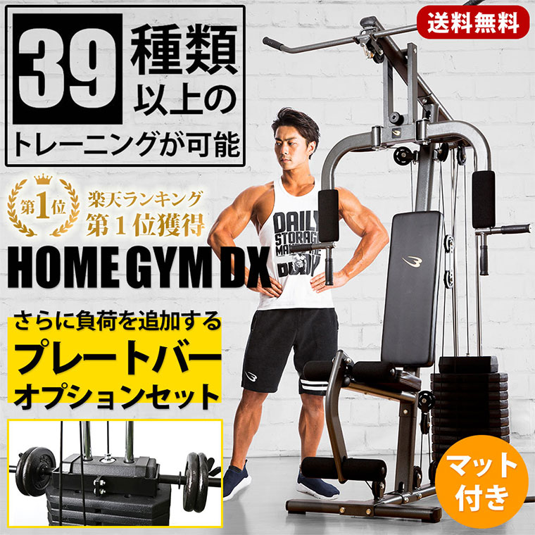 筋トレマシーン 楽天市場】【期間限定P10倍】ホームジムDX プレートバー