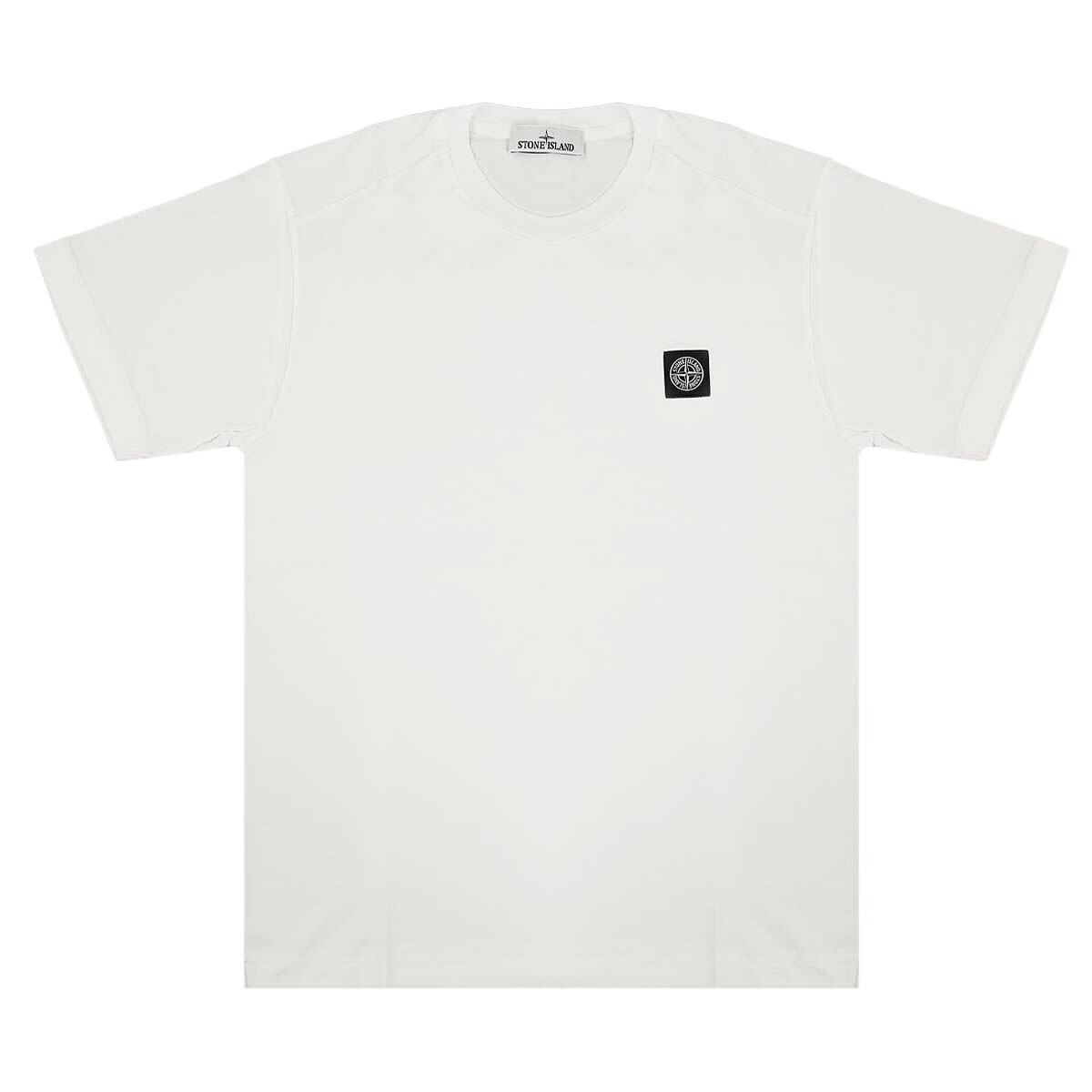 STONE ISLAND ストーンアイランド Tシャツ 101524113 A0001 ホワイト｜ブランドTシャツ 男女兼用 トップス カットソー 半袖 綿 コットン 送料無料