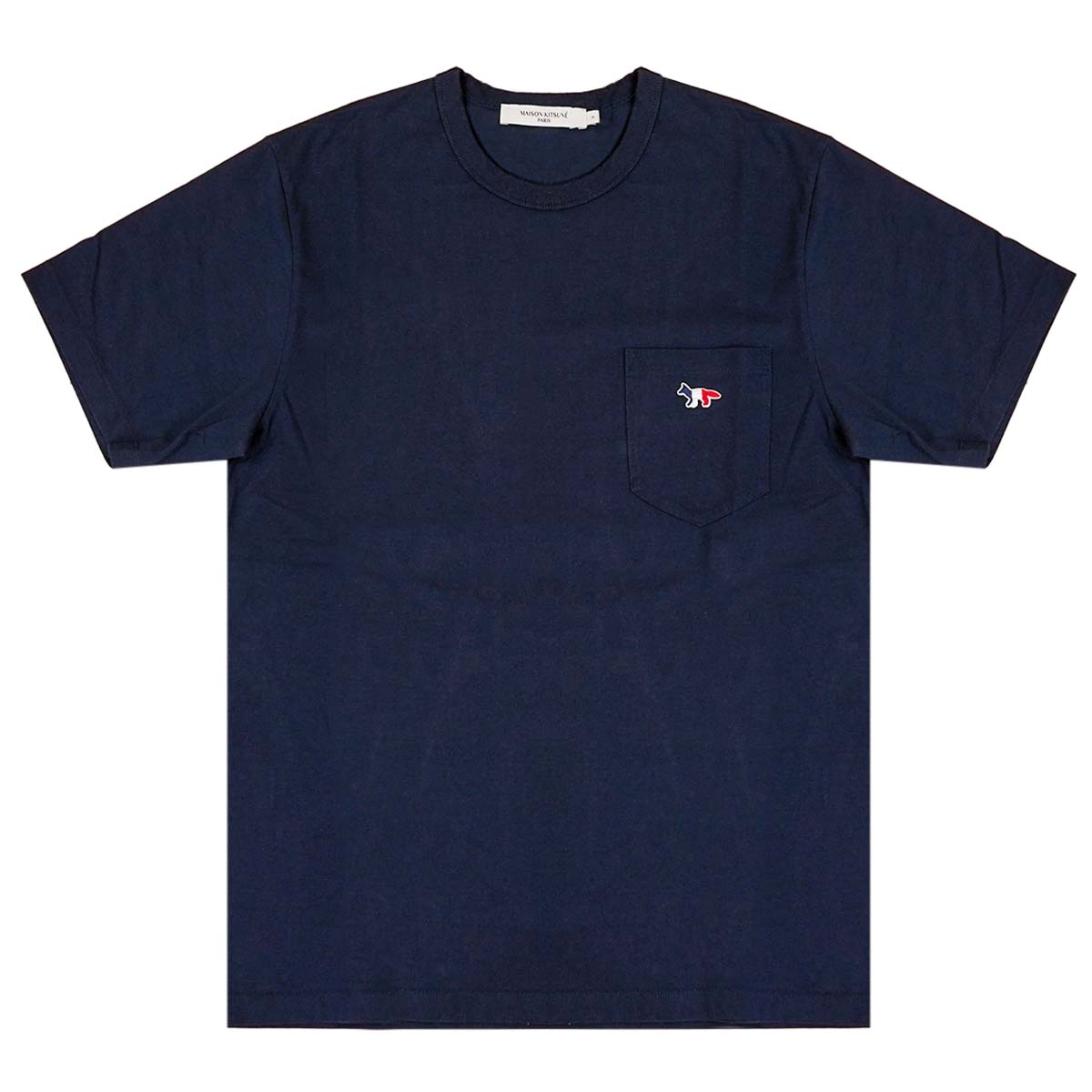 MAISON KITSUNE メゾンキツネ Tシャツ FM00120KJ0010 P480 ネイビー｜ブランドTシャツ 男女兼用 トップス カットソー 半袖 綿 コットン 送料無料