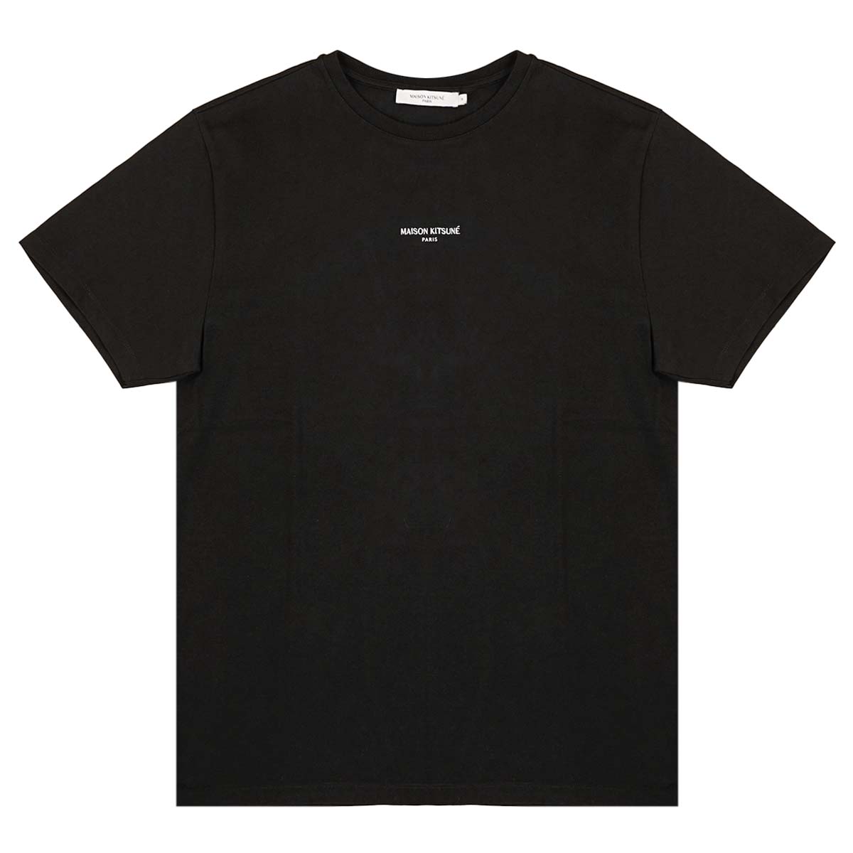 MAISON KITSUNE メゾンキツネ Tシャツ KM00112KJ0035 P199 ブラック｜ブランドTシャツ 男女兼用 トップス カットソー 半袖 綿 コットン 送料無料