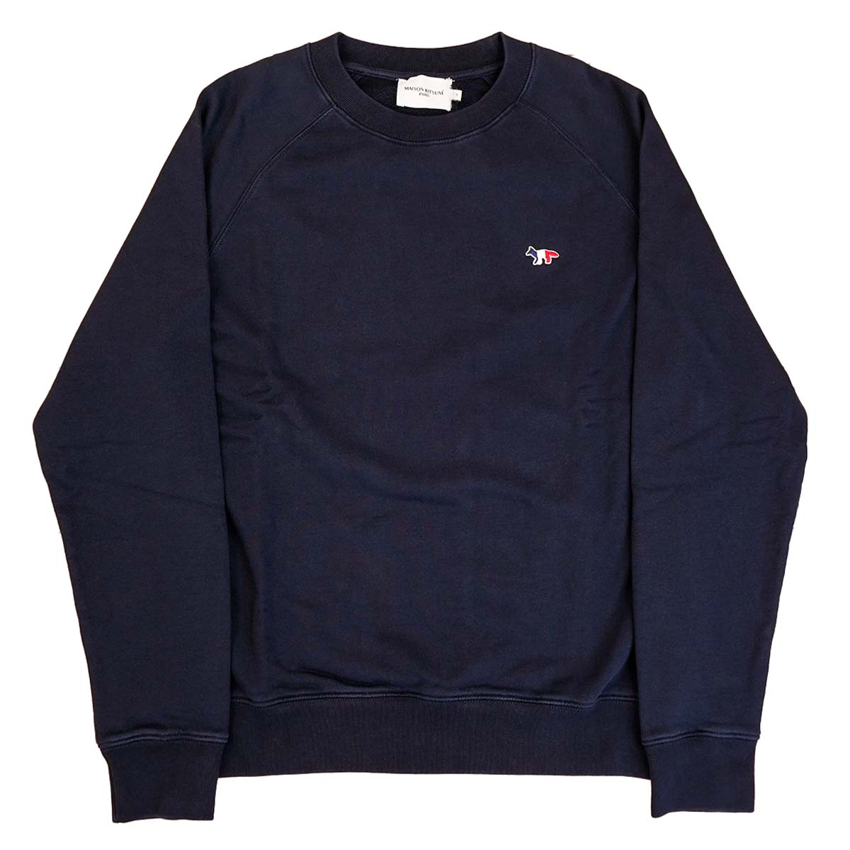 Maison Kitsuné® スウェット　ネイビー　サイズL FOX HEAD PATCH REGULAR SWEATSHIRT（スウェット）｜Maison