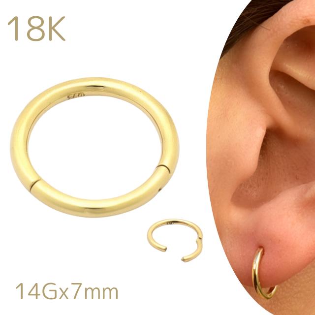 引き続きセール開催中！ゴールド　21mm 18金　12サイズ同 ピアス 楽天市場】[ 22mm 金色 ホールピアス ] ゴールド ダブルフレア ボディ