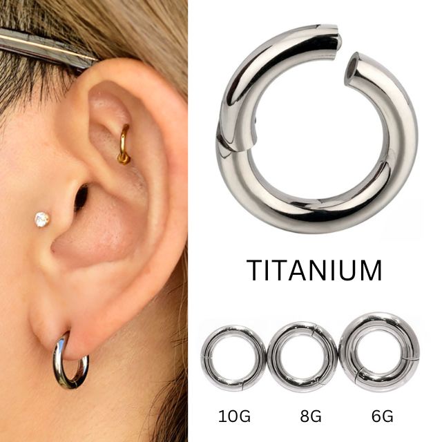 ピアス　８点 楽天市場】ボディピアス 8g 金属アレルギー対応 チタンピアス