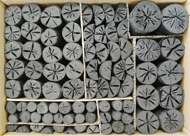 楢炭(なら炭)道具炭 「風炉用茶の湯炭」８手前組炭(種炭入り)約3.5Kg入り　超お勧め！｜株式会社ぼこたん