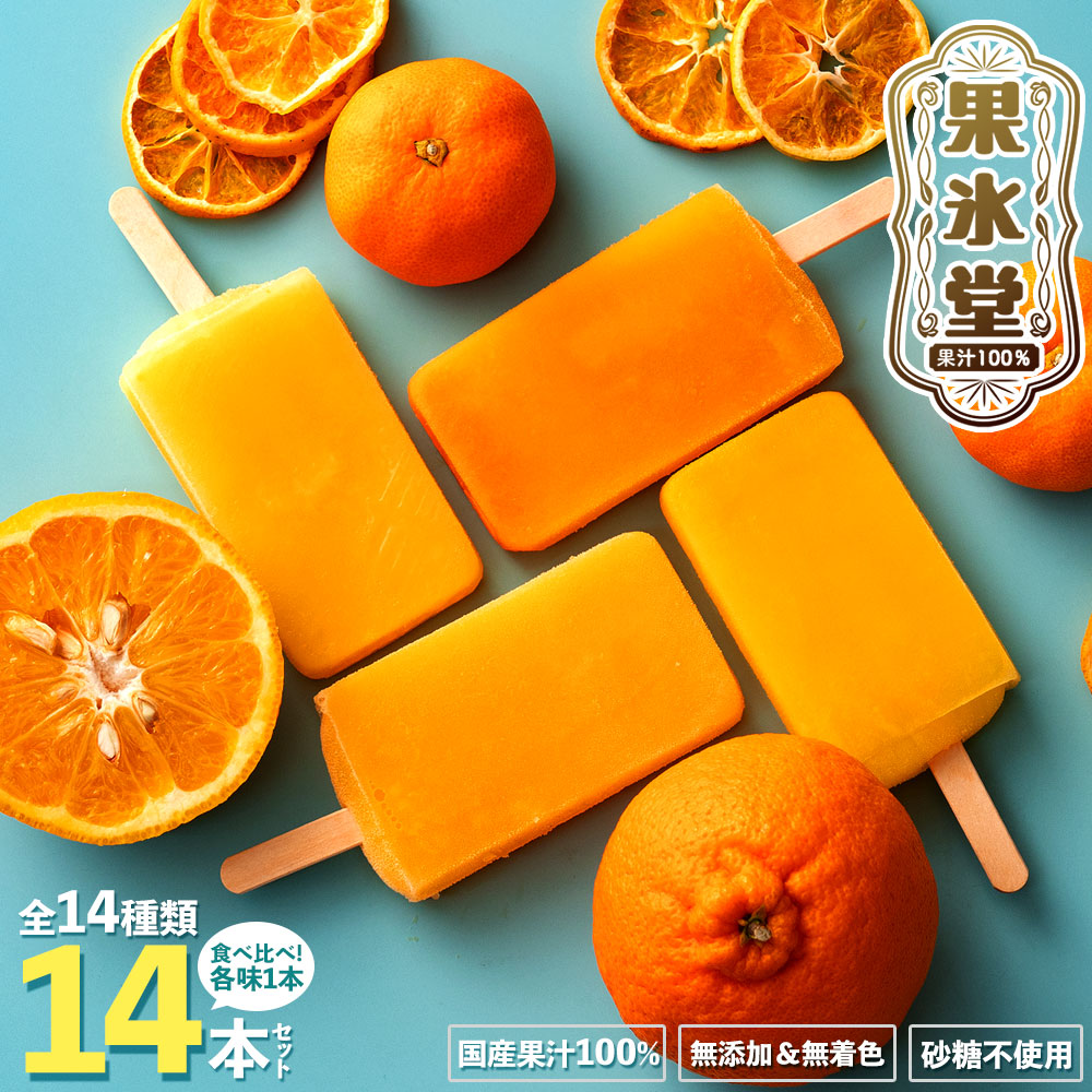 果氷堂 全14種14本セット(各種1本ずつ/嬉しい食べ比べ)