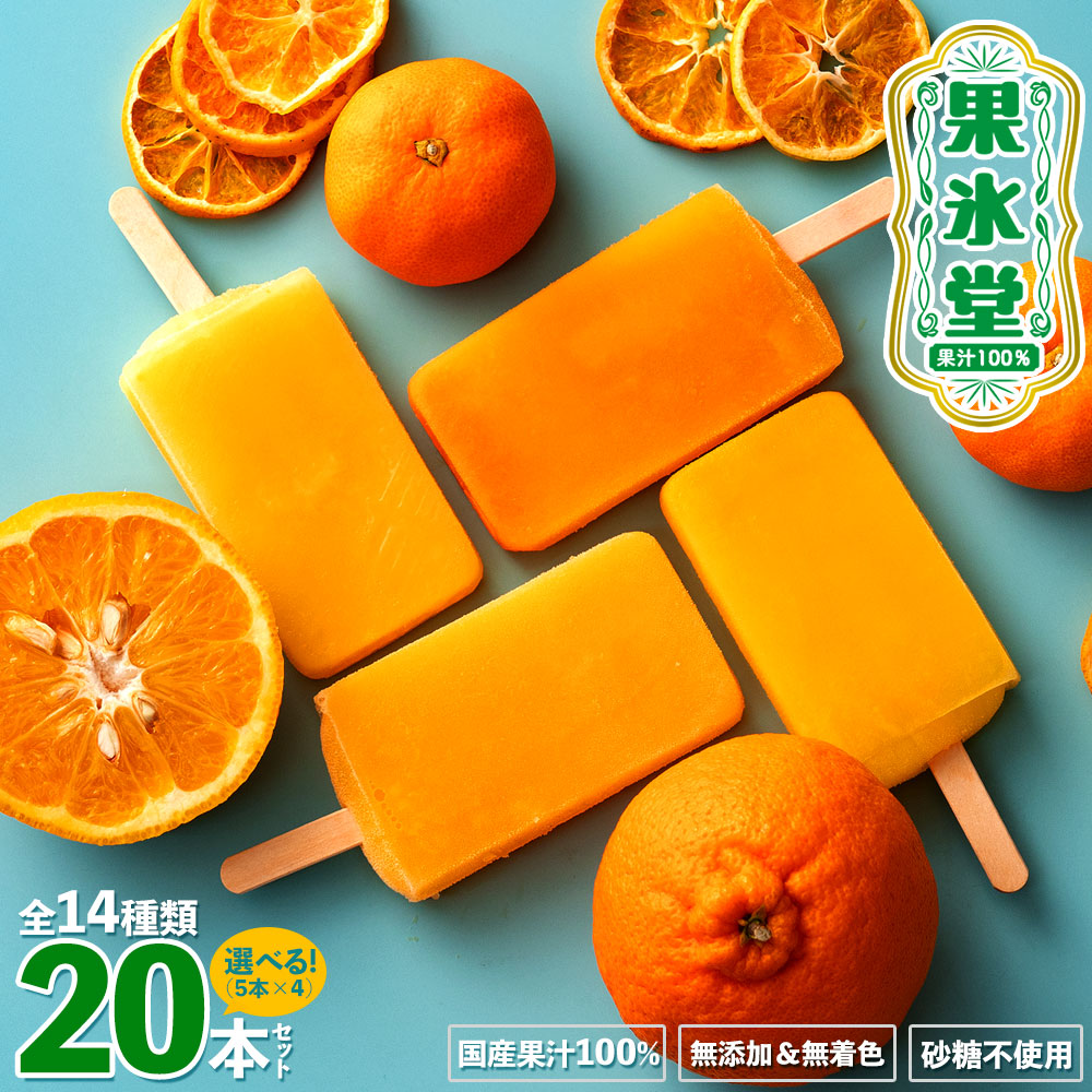 果氷堂 全14種類から選べる20本セット(5本×4)