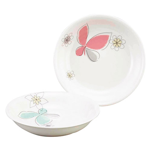 ハナエモリ食器セット (35年程前に購入)【送料込・匿名配送】 ymk-mb6201-184.jpg