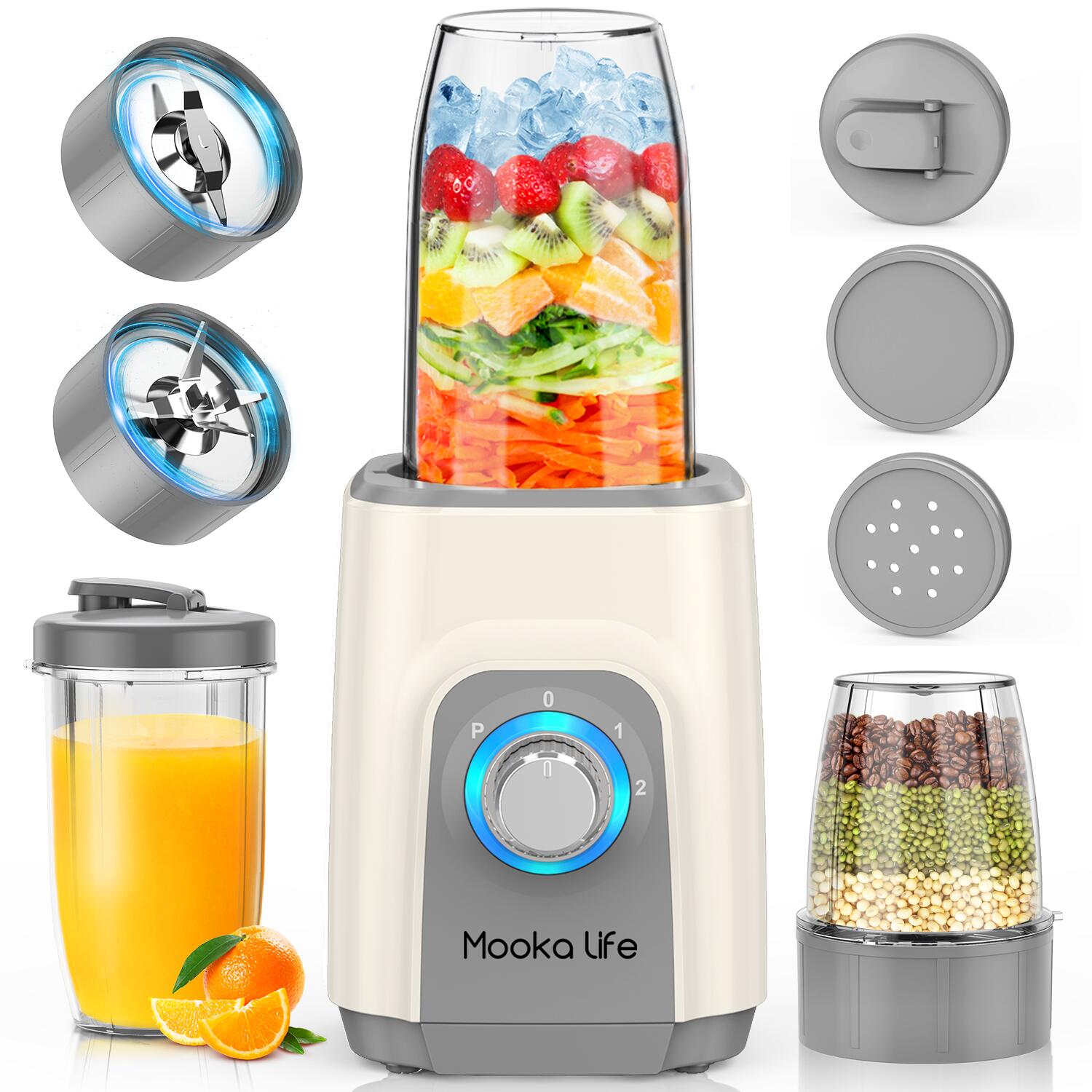 ☘️1点限り☘️ミル ミキサー 三つボトル コンパクト 多機能ミキサー 高速回転 ☘️1点限り☘️ミル ミキサー 三つボトル コンパクト 多機能