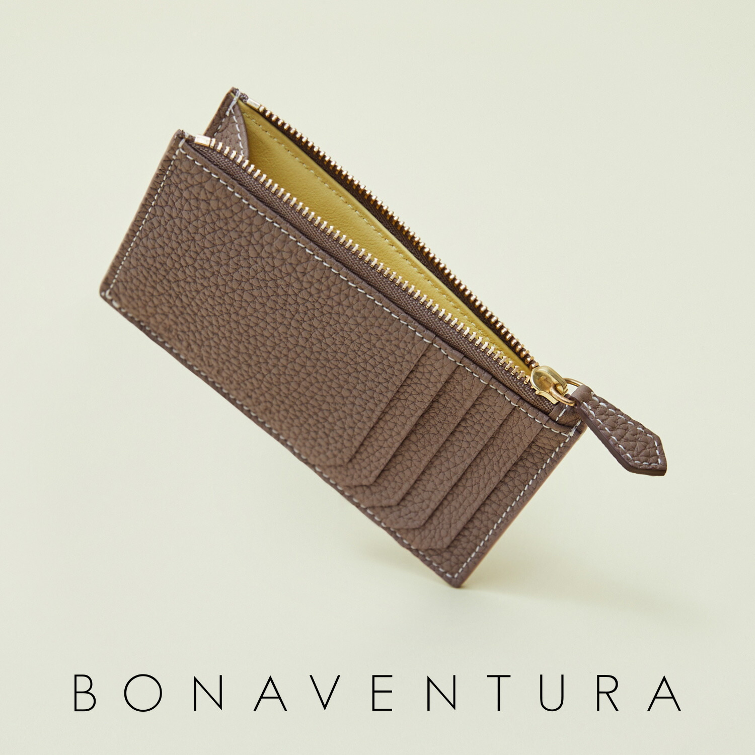 未使用に近い BONAVENTURA 二つ折り財布 マルチウォレット エトープ BONAVENTURA 】 マルチ ミディアム ウォレット 二つ折り財布