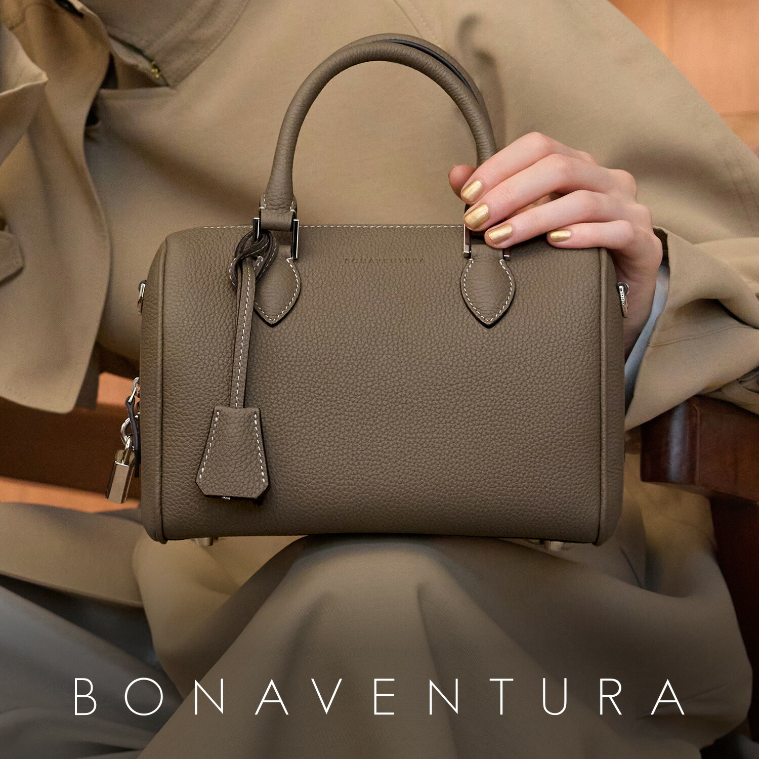 ラタンカシメデイジー 2WAYミニトート／マリークヮント（MARY QUANT）