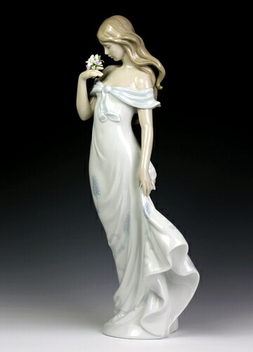 トップ リヤドロ Lladro リアドロ 陶器人形 置物 花と少女 甘い香り 