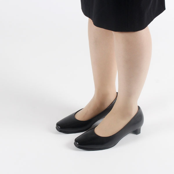テレビで話題 レディース 靴 パンプス フォーマル 冠婚葬祭 結婚式 お葬式 お受験 Bonfukaya ボンフカヤ 444 ブラック 通勤 仕事履き デイリー 履きやすい 走れる 3e Fucoa Cl