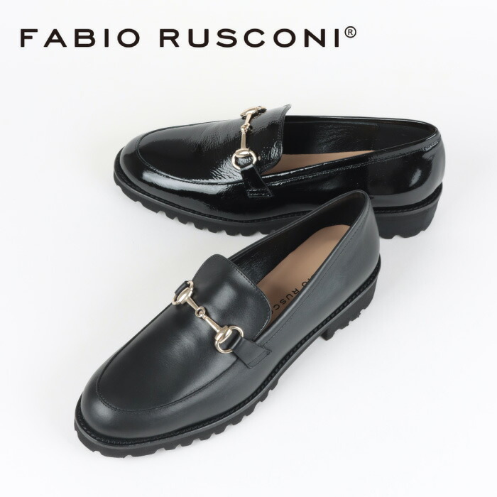 ✨極美品✨ファビオルスコーニ　フラットローファー　革靴　レザーブラック　23cm 楽天市場】ファビオルスコーニ fabio rusconi ローファー 4057
