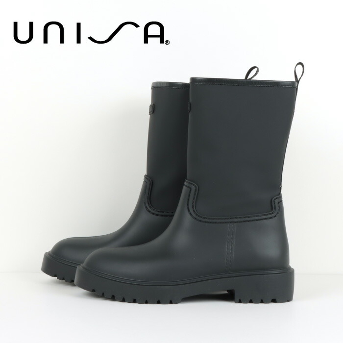 楽天市場】UNISA/ウニサ サイドリブレインブーツ FAYNAR-UA リブニット