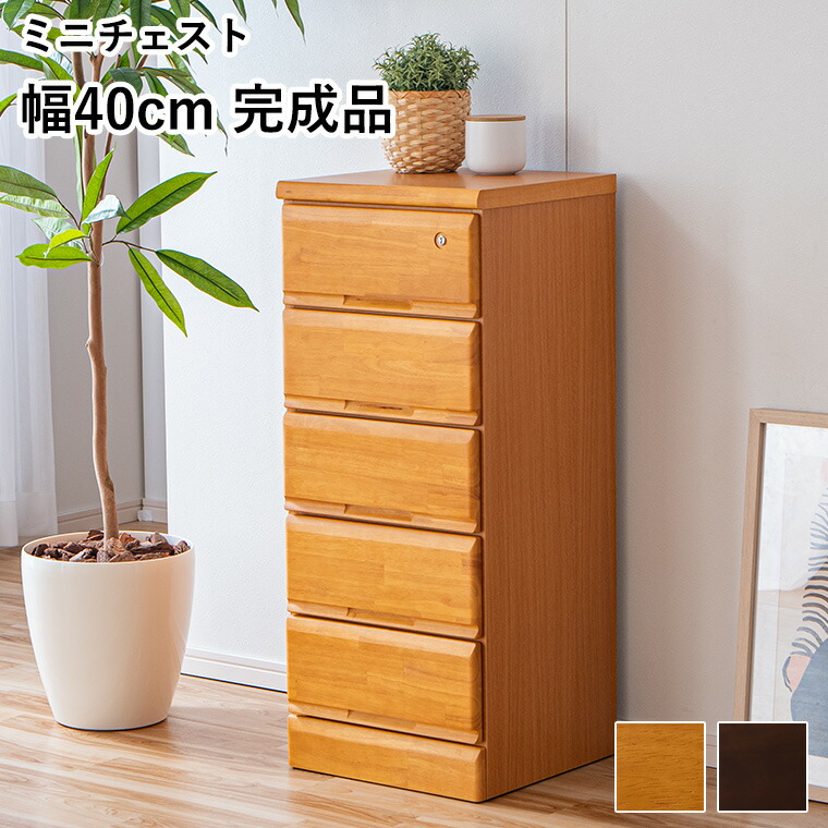 ミニチェスト リビングチェスト 洋服箪笥 サイドチェスト 傍え押し込み スリムチェスト 細長い切口 細長い切口 細長い切口納める か細い仕合わせ 木製 研ぎ澄ます品 5段 幅40糎 生まれながら木 鍵付き添い人 日本製 大川調度品 抽き出し 納める 今めかしい 薄型