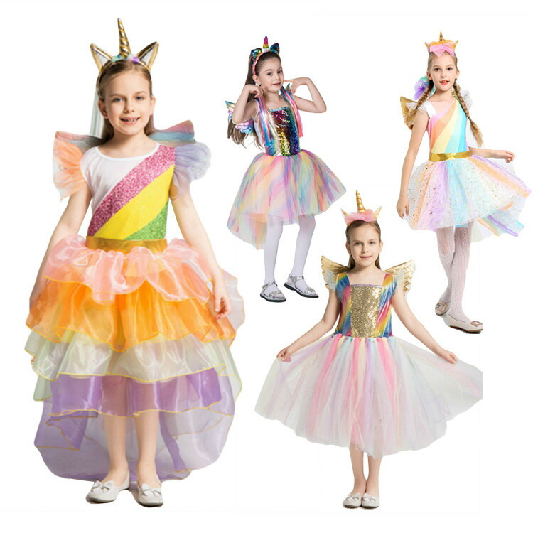 楽天市場 ハロウイン 衣装 子供 ユニコーン ワンピース キャラクター一角獣 シノモン 翼 魔女 魔法使い プリンセス お姫様 コスプレ ハロウイン 衣装 子供 ハロウィン 女の子 コスプレ衣装 ハロウィン コスプレ 3点セット 激安 ボニール