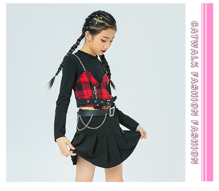 韓国 ダンス衣装 チアガール スカート へそ出し K Pop チェック柄 チーム セットアップ ヒップホップ 女の子 ファッション オシャレ 上下 ジャズ 舞台 韓国 ダンスウェア 演出服 おしゃれ ステージ 激安 Analysesdesequences Com