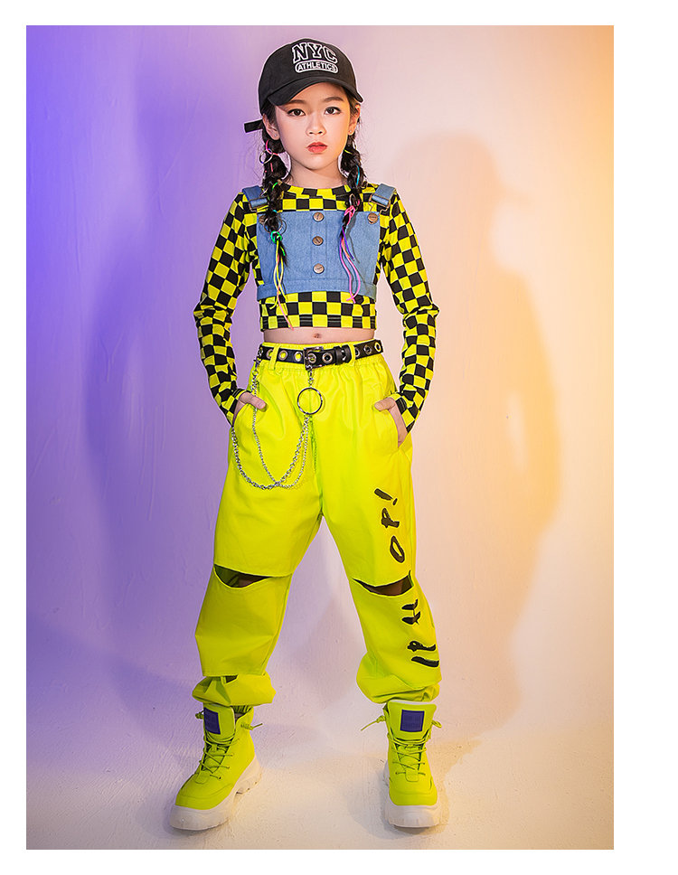 キッズダンス衣装 セットアップ チェックシャツ デニムタンクトップ K Pop ジャズ 女の子 3点セット サルエルパンツ トップス へそ出し 子供服 ダンス衣装 ストリート 原宿系 レッスン ダンスウェア ジャッズ Hiphop 1 170cm Butlerchimneys Com