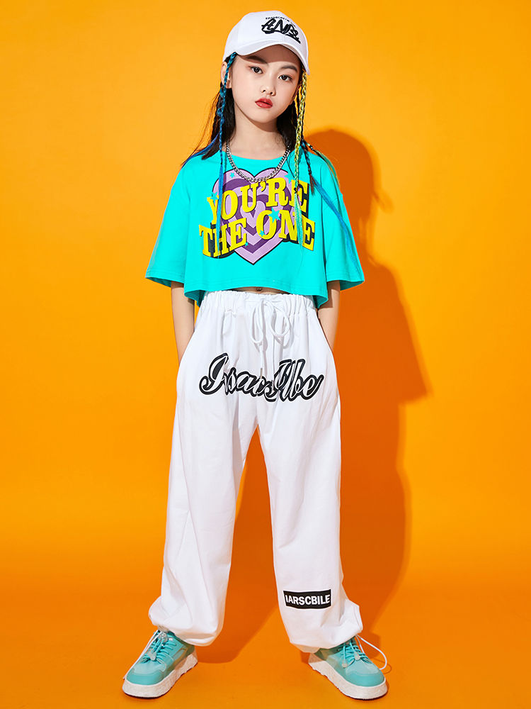 市場 女の子 半袖シャツ ダンス サルエルパンツ 衣装 ヒップホップ K-POP セットアップ 子供服