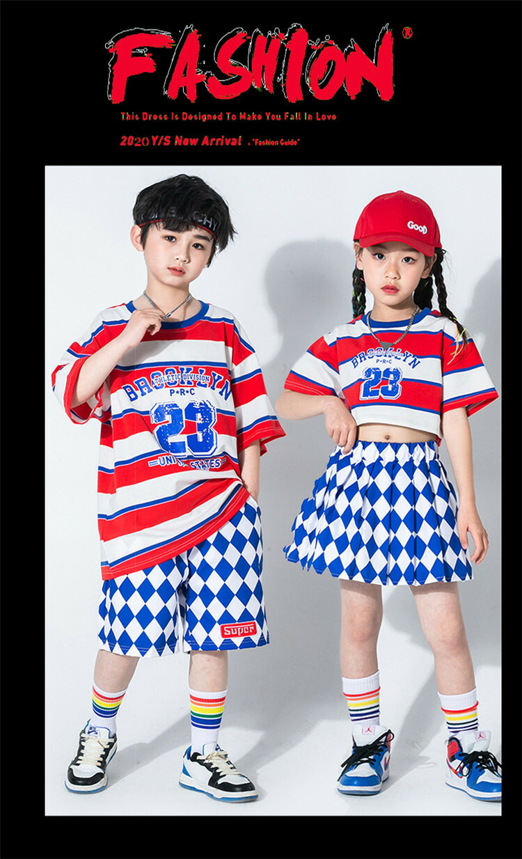 返品交換不可】 キッズ チアガール 衣装 セットアップ チェック柄 パンツ ミックスチーム 女の子 男の子 ダンス 応援団 k-pop 原宿系 派手 ジャズ  jazz hiphop 子供服 ヒップホップ ストリート ジュニア 舞台 韓国 演出服 発表会 110-180cm qdtek.vn