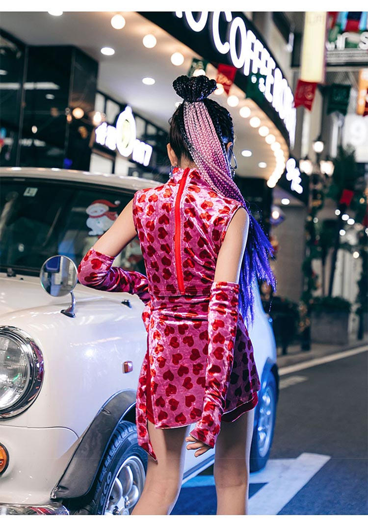 再入荷！】 女の子 ジャズ ダンス衣装 kpop セットアップ ハート柄 可愛い ピンク 韓国 ヒップホップ パンツセット 原宿系 k-pop  ダンスウェア 120-160cm toyama-nozai.co.jp