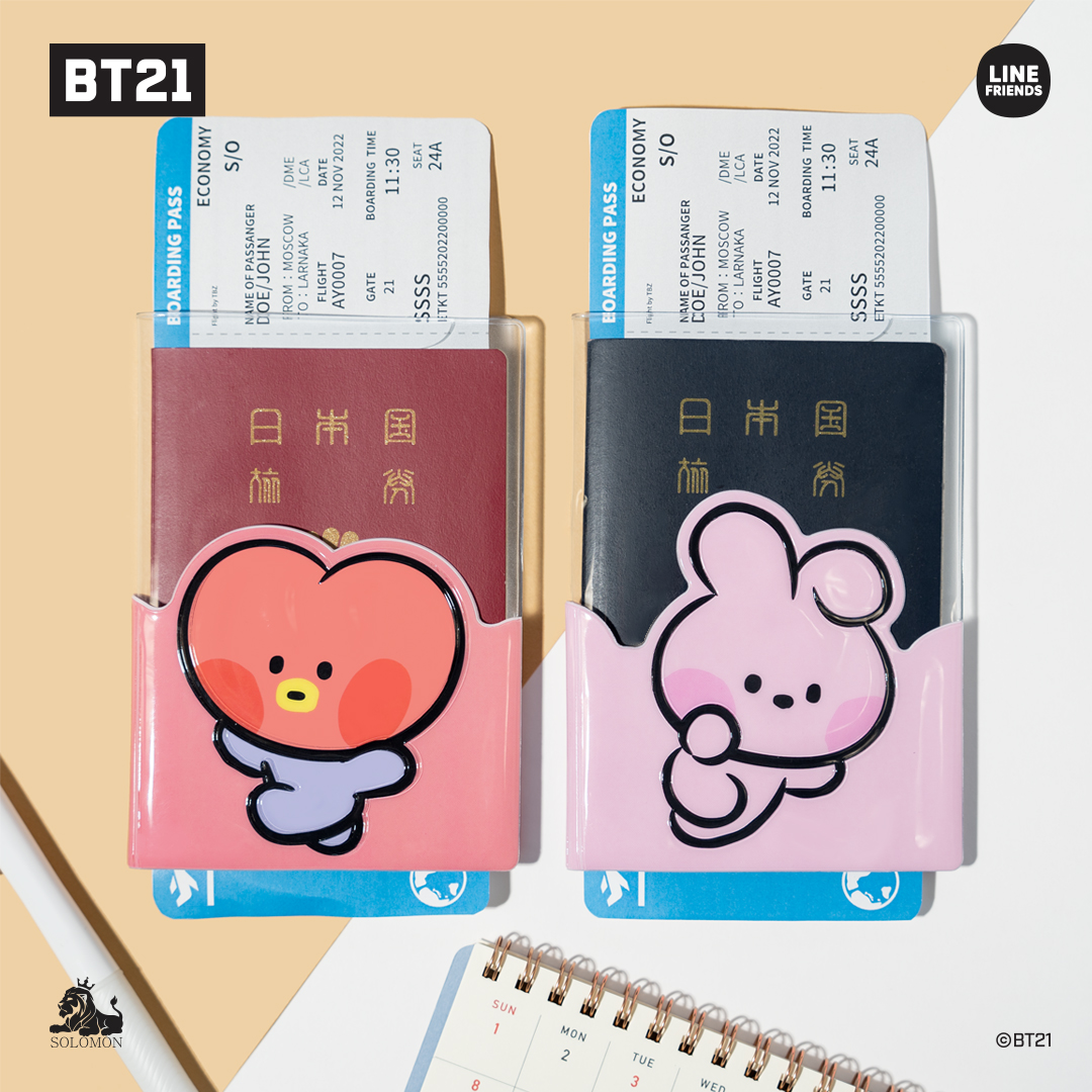 ソロモン商事【BT21 minini パスポートケース BT21_BPC_M】PASSPORT