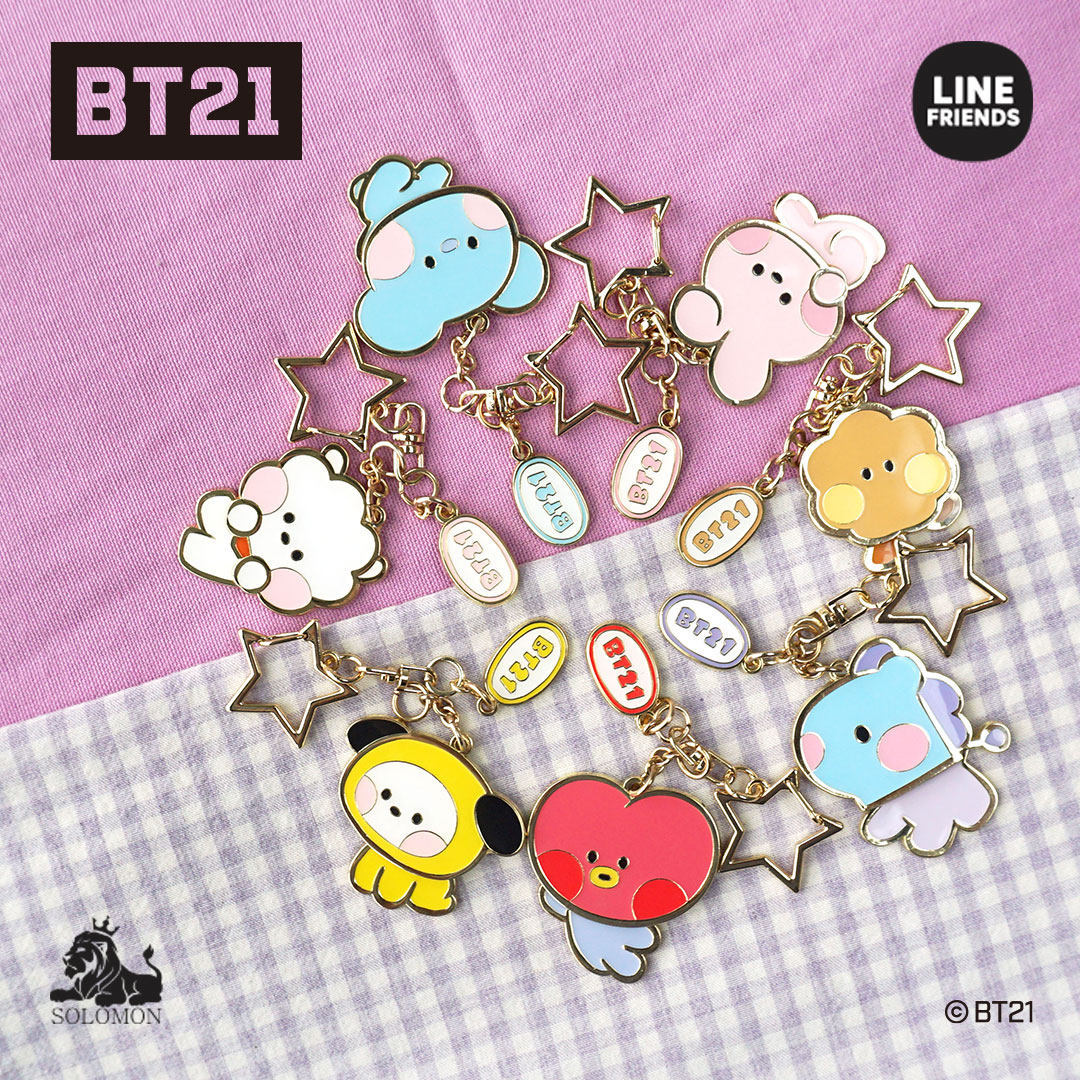 BT21 Rabbit メタルチャーム MANG