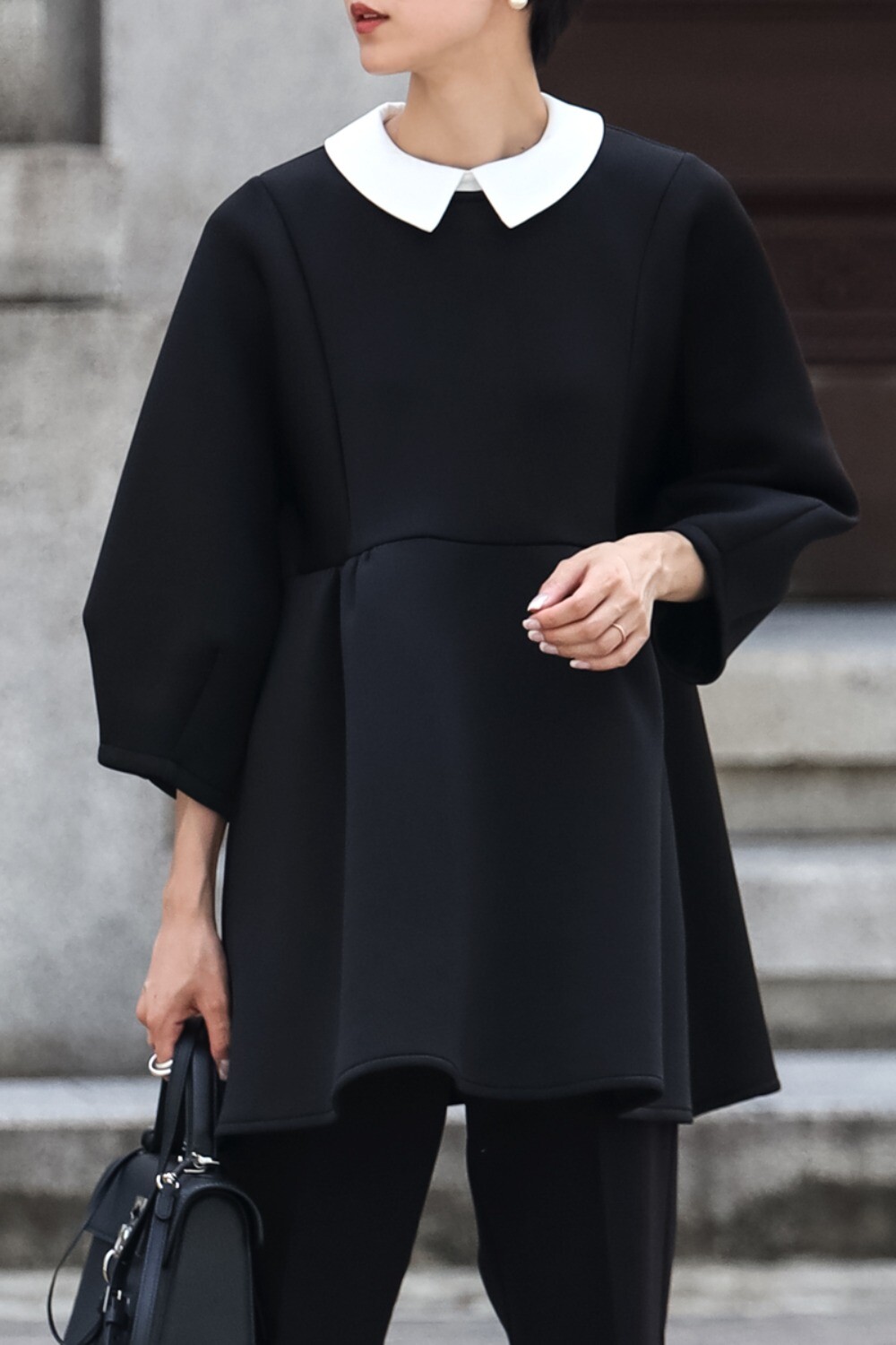 楽天市場】襟取り外し 2way ペプラム トップス レディース