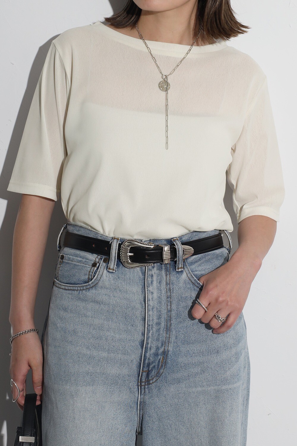 シアー ベロア トップス 半袖 レディース 夏 秋 透け感 tシャツ