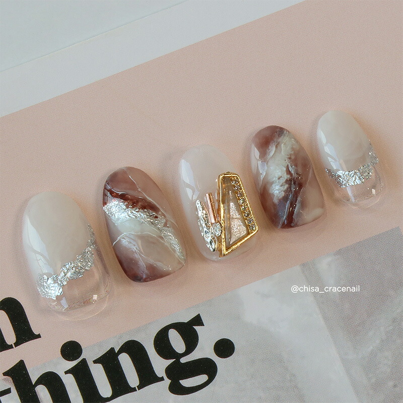 楽天市場 ボンネイル ジェルネイル パーツ ストーン 天然石 フレーム付き ジュエリー Bonnailシャーリーストーン トラペーズ ボンネイル