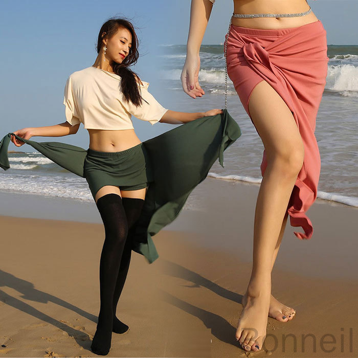 ⚠️在庫一掃セール⚠️ホワイト　ベリーダンス　ブラベルトスカートインナーパンツセット 楽天市場】ベリーダンス ミニスカート インナーパンツ付き