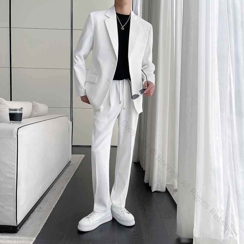 楽天市場】メンズ 軽量 大人 ワイド 白い スーツ 高級感 ヤッピー
