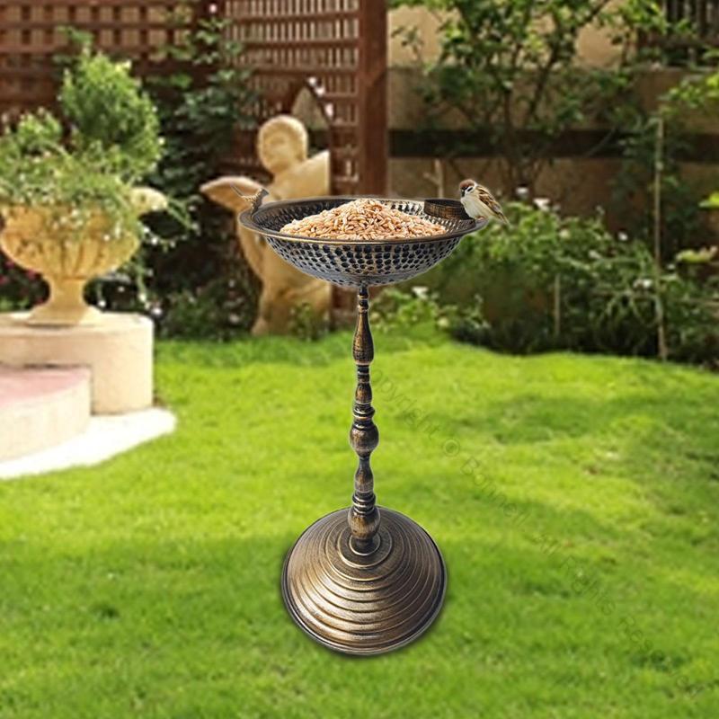 新品　アイアン製バードフィーダー　大型ガーデンオーナメント　小鳥バードバス 新品 アイアン製バードフィーダー 大型ガーデンオーナメント 小鳥