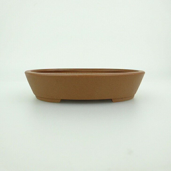 盆栽鉢 青香 小型 長辺 約10cm 楕円鉢 泥物 現品 送料無料