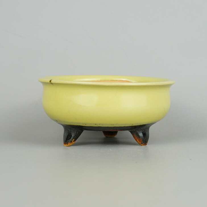 楽天市場】盆栽鉢 平安虹泉 小鉢 長辺 約9cm 丸鉢 泥物 現品 新品 送料