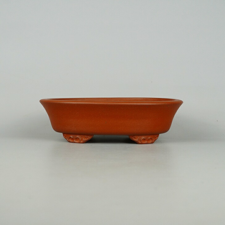 楽天市場】盆栽鉢 壱興造記 渡辺 一弘 小型 長辺 約12.8cm 長方鉢 隅入