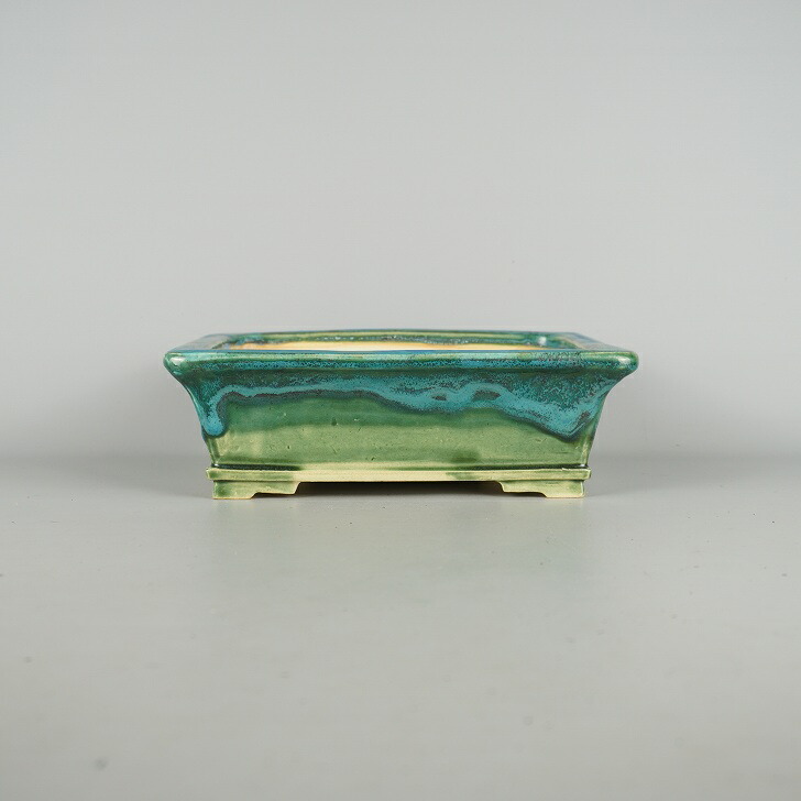 楽天市場】佳山外縁上下帯長方鉢 盆栽鉢 盆器 鉢 植木鉢 bonsaipot