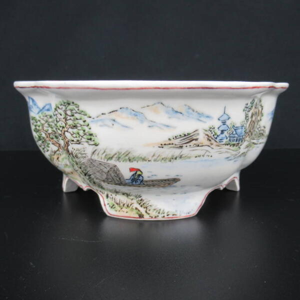 盆栽鉢 梢風  草木瓜 彩画 風景重要人物図 新品 現品 貨物輸送無料 鉢 鉢 余暇活動 一般受け商いもの 癒し 差し上げ物 贈りもの 御祭り