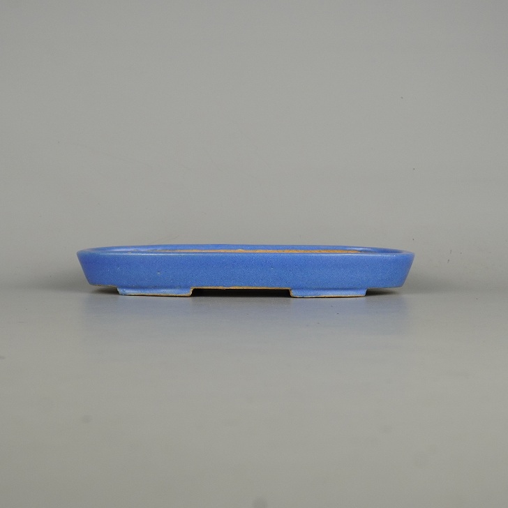 盆栽鉢 常滑 柴勝 中型 長辺 約20.2cm 楕円鉢 釉薬 現品 新品 送料無料