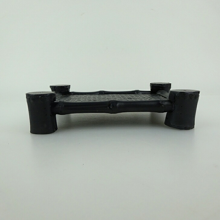 【中古】花台 卓 長辺 約15.2cm 長方 飾台 置き物台 花飾 木製 小品卓 盆栽台 観賞用 現品 中古 送料無料