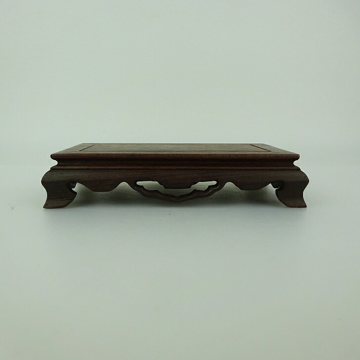 楽天市場】【中古】花台 平卓 力蔵 紫檀 盆栽卓 長辺 約15.5cm 長方卓