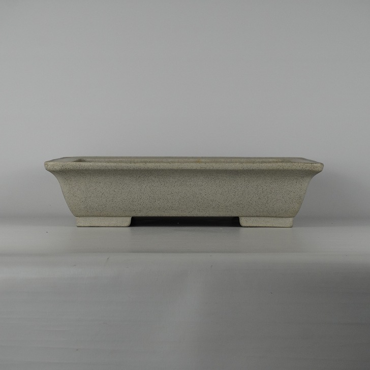 【中古】盆栽鉢 常滑 誠山 大型 長辺 約41cm 長方鉢 泥物 現品 中古鉢 送料無料|盆栽はニわ 店
