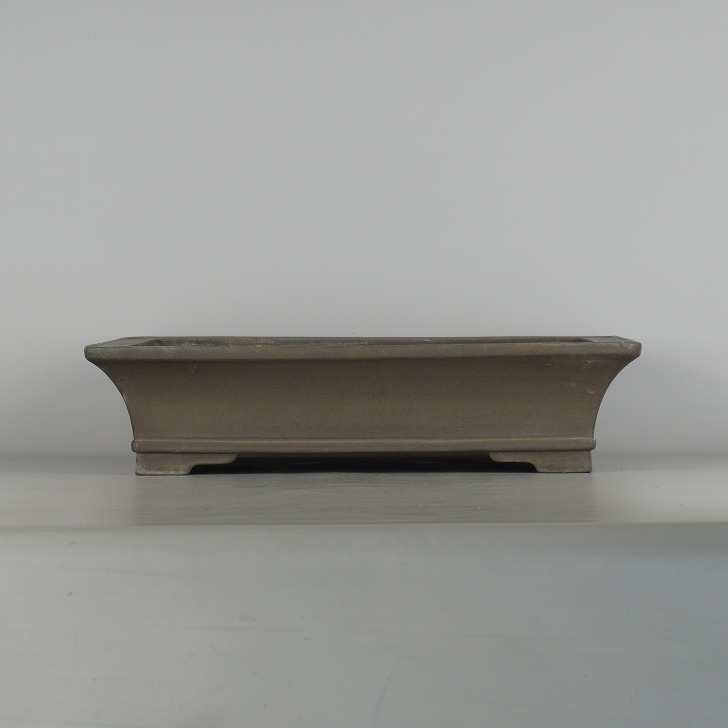 行山　盆栽鉢 楽天市場】【中古】 盆栽鉢 常滑 中野 行山 大型 長辺 約41cm 長