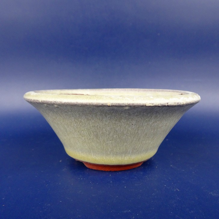 楽天市場】【中古】盆栽鉢 燿山 小型 長辺 約10cm 丸鉢 白釉 現品 中古